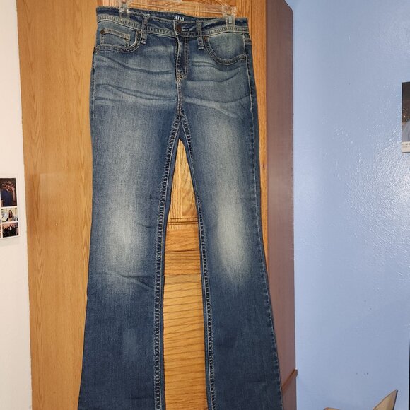 ANA A New Approach Bootcut Jeans Womens 28/6 Bootcut Mid Rise Embellished Pocket - Picture 1 of 11